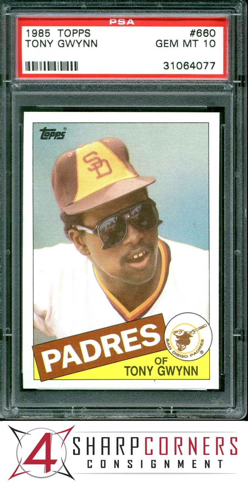 1985 TOPPS #660 TONY GWYNN PADRES HOF PSA 10