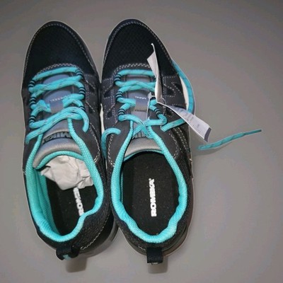 Romika Damen Sneaker Gr. 37, schwarz-grau mit türkis farbenen Schuhbändern, neu