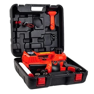 Electric Car Jack Kit 5 Ton 12V Electric Jack for Car Red Jack+Impact Wrench