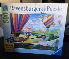 Ravensburger 500-Piece Interlocking Jigsaw Puzzle "Brilliant Balloons" Complete
