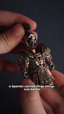 Spartan Warrior Figurine Magnetic Metal Toy Handcrafted Gift for