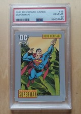 1992 DC Cosmic Cards 18 Modern Age Superman PSA GEM MT 10 Low Population Rare