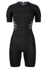 Roka Women  s Gen II Elite Aero Short Sleeve Tri Suit LARGE Black