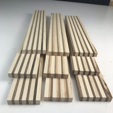 Laminated Wood Strips 3/8 Thick Maple Walnut Cherry Arts And Crafts Lot 193