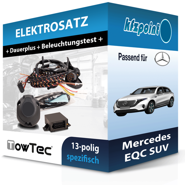 für Mercedes EQC SUV 05.2019-07.2023 Towtec E-Satz 13Polig Fahrzeugspezifisch-image