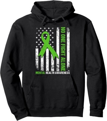 Mental Health Awareness Fight The Stigma Mental Health Unisex Hooded Sweatshirt