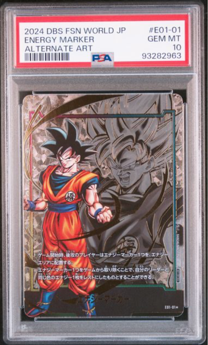 PSA 10 Dragon Ball Super Fusion World Gold Energy Marker Alt Art