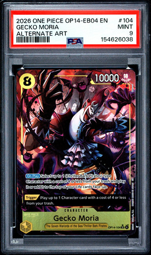 Gecko Moria (Alternate Art) graded PSA 9 for sale on eBay