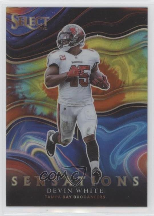 2021 Panini Select Sensations Tie-Dye Prizm 2/25 Devin White #SEN-17 h8k