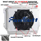 Radiator+Shroud Fan 3Row For 87-99 Daihatsu Rocky F70/F75/F80/F85 2.8L Diesel MT