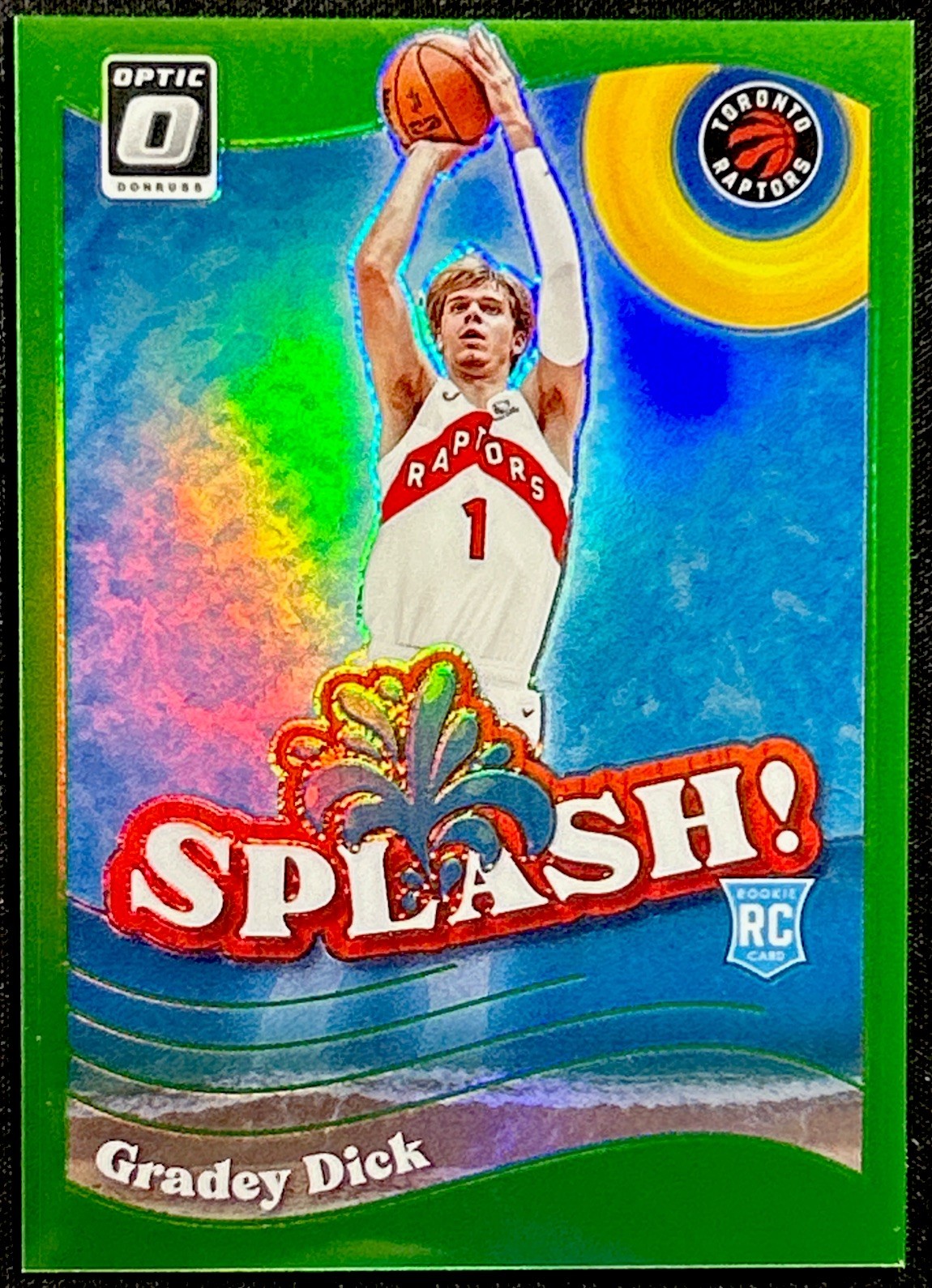 2023-24 Panini Donruss Optic - Gradey Dick #9 Splash! Lime Green Prizm /149 (RC)