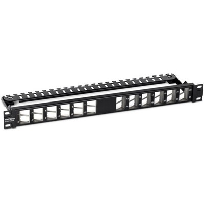 TRENDnet - TC-KP24SA - TRENDnet 24-Port Blank Angled Keystone Shielded 1U Patch