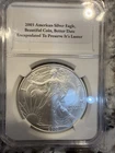 2003 1 oz Silver American Uncirculated Bright Lustrous Eagle Encapsulated