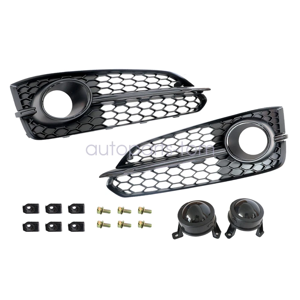 Parachoques delantero luz antiniebla cubierta rejilla bisel para Audi A8 Quattro S8 2011 2012-2014 Foto 2 de 4