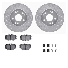 WGTH1-63034 R1 Concepts 2-Wheel Set Brake Disc and Pad Kits Front for MB E Class