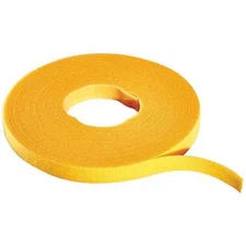 Rip-Tie W-75-Qrl-Y Cable Tie Roll, 75 Ft L, Yellow, Nylon, Polyethylene, 50 Lb