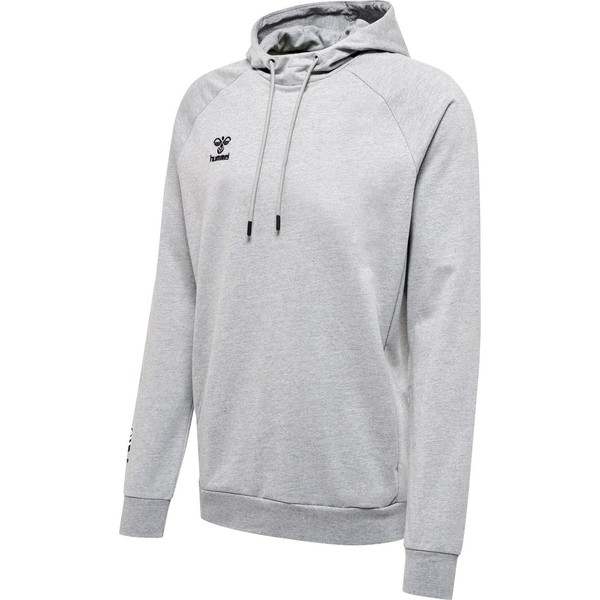 Hummel Hmlmove Grid Cotton Hoodie - Grey Melange /Gr: S-image