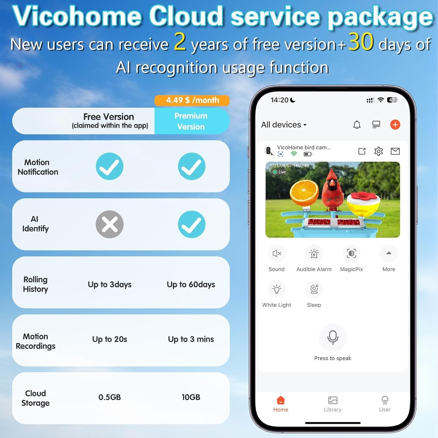 Smart bird Feeder with Camera Solar Powered,AI Identify Bird Species,A...