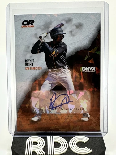 2024 Onyx Rips Rayner Arias RC AUTO ICE /465 - Giants Top Prospect