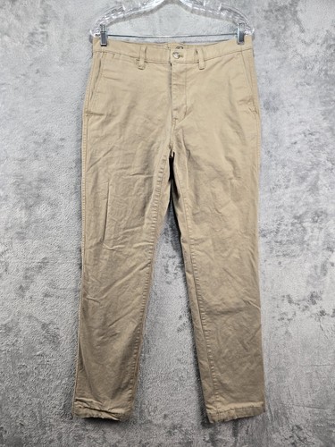 Eddie Bauer Legend Wash Men’s 32x32 Flannel Lined Khaki Pants Slim Fit ...