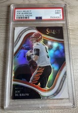 2021 Select Joe Burrow White Prizm Field Level /35 SSP PSA 9 Bengals #309
