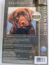 Dimensions Gold Collection Petites Brown Lab Puppy Counted Cross Stitch Kit NEW
