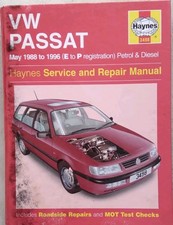 VW Passat Petrol & Diesel (May 1988 - 1996 E to P reg ) Haynes Repair Manual