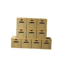 Large Classic Moving Box Reinforced Handles, Tape-Free Assembly, Box 10 Pack