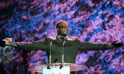 Steve Jackson winner of Best Radio DJ at The 1998 MOBO Awards The - Old Photo