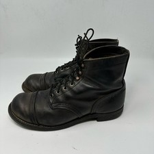 Red Wings Shoes Men's 8086 Iron Ranger Black Boots Size 8D