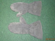 Krad Fahrerhandschuhe  mit Öffnung für den Abzugsfinger  -  B-Gend.  1950/60er 