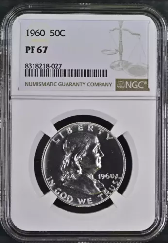 1960 Proof Franklin Half Dollar - NGC PF67