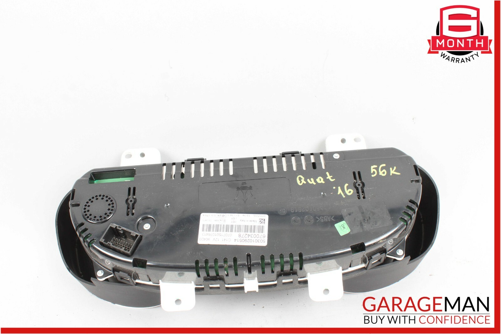 2016 Maserati Quattroporte Speedometer Odometer Instrument Cluster Gauge OEM 56k