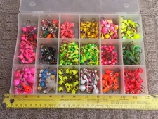Fishing bait Kit, Box with 6 Lbs of panfish Jigs