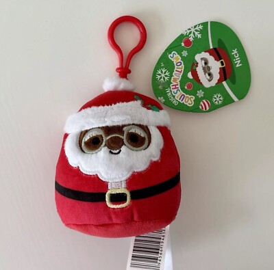 Squishmallows Nick Santa 3,5 Zoll Clip ~ Rarität ~ selten ~ US-Import 
