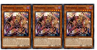 Yugioh - 3X Tindangle Trinity - Common - 1st Edition - FLOD-EN013 - Near  Mint | eBay