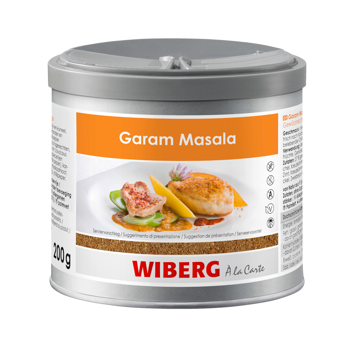 Wiberg Garam Masala aromatische Gewürzmischung indischer Art 200g