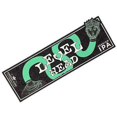 Greene King | Level Head IPA Bier Gummi Bar Runner | Tropfmatte