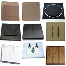 1/2/3 Gang Wall Light Switch Screw less Artistic Modern Designer Light switches