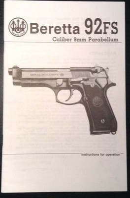 ra❗️BERETTA M92FS 取説付き　スポーツシューティングガン Beretta 92FS Caliber 9mm Parabellum Pistol Gun Instruction and