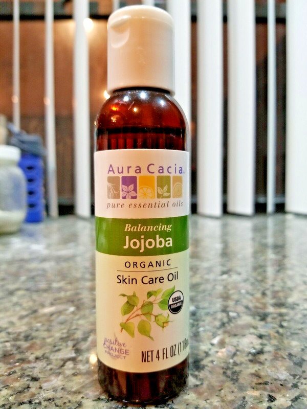 ORGANIC Jojoba oil Aura Cacia Skin Care 4 FL. OZ. Balancing USDA Fortifying