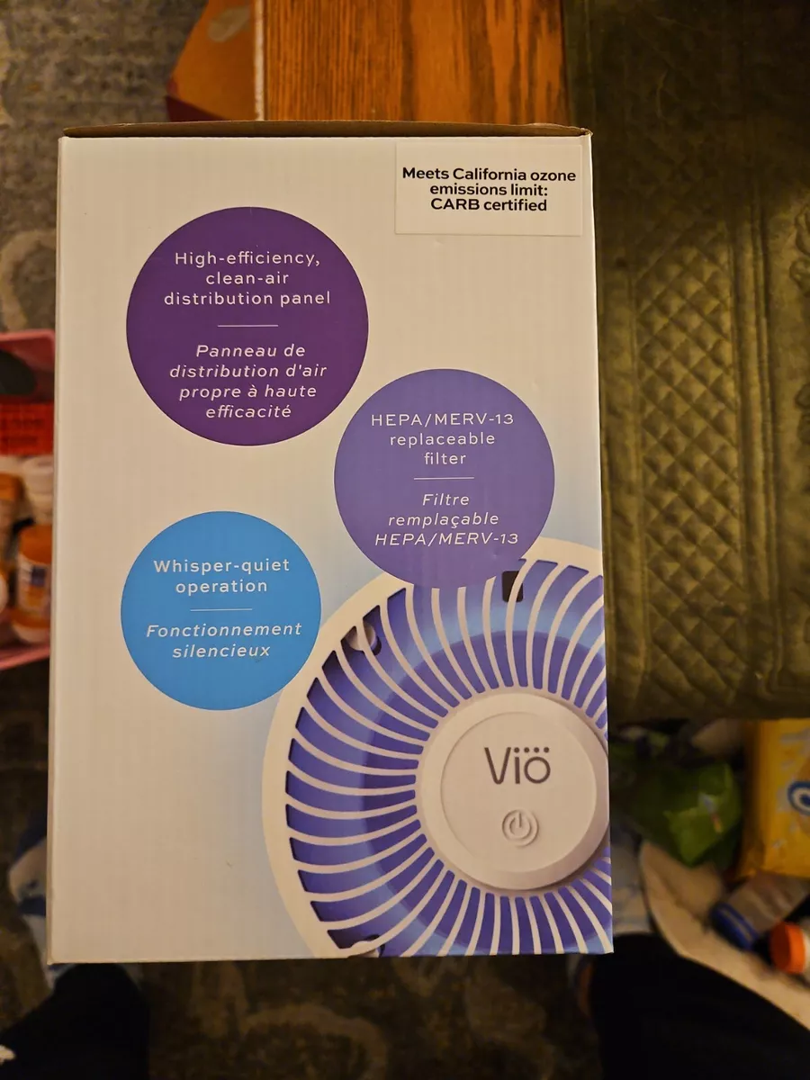 Vio Personal Tabletop Air Purifier with Hepa MERV 13 Filter