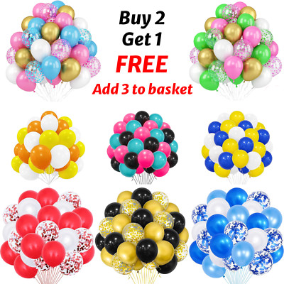 Luftballons 20 x Perlen Metallic BALLONS Heliumballon Party Geburtstag Hochzeit BALON
