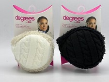 Degrees By 180's Women's Cable Knit Adjustable Behind-the-Head Ear Warmers NEW 