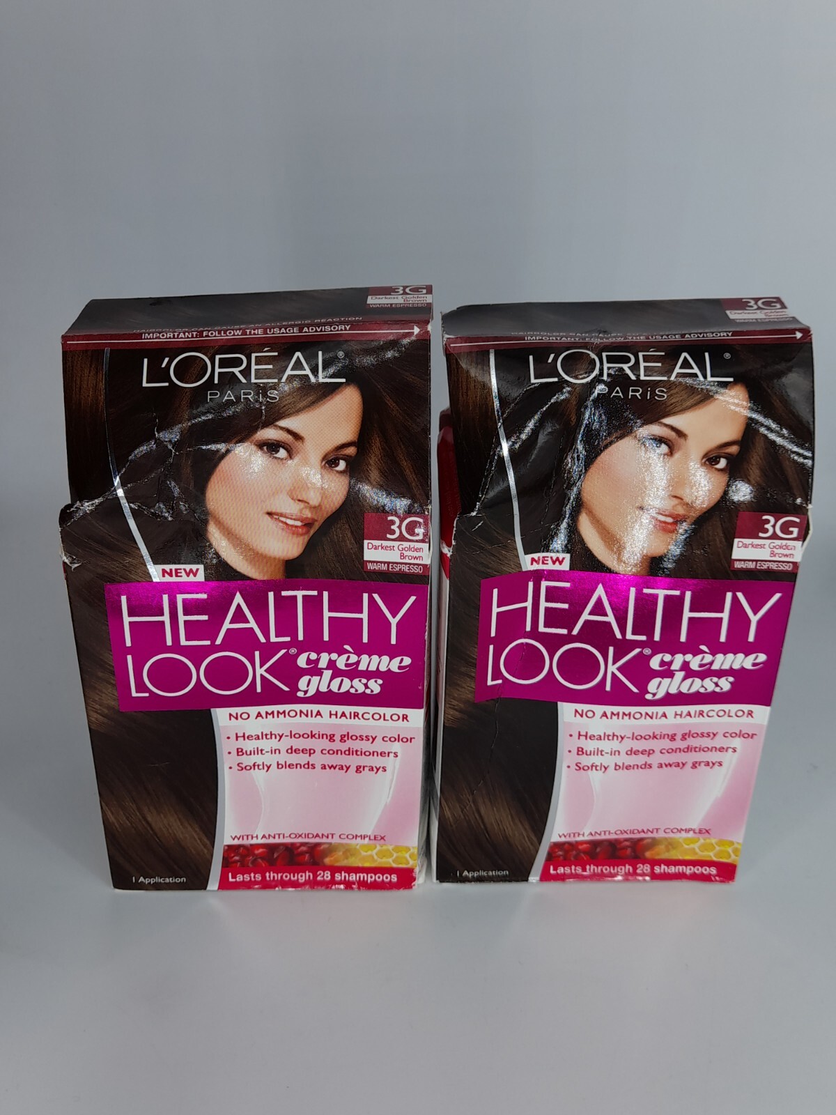 Lot Of 2 L Oreal Healthy Look Haircolor 3g Darkest Golden Brown Warm Espresso Ebay