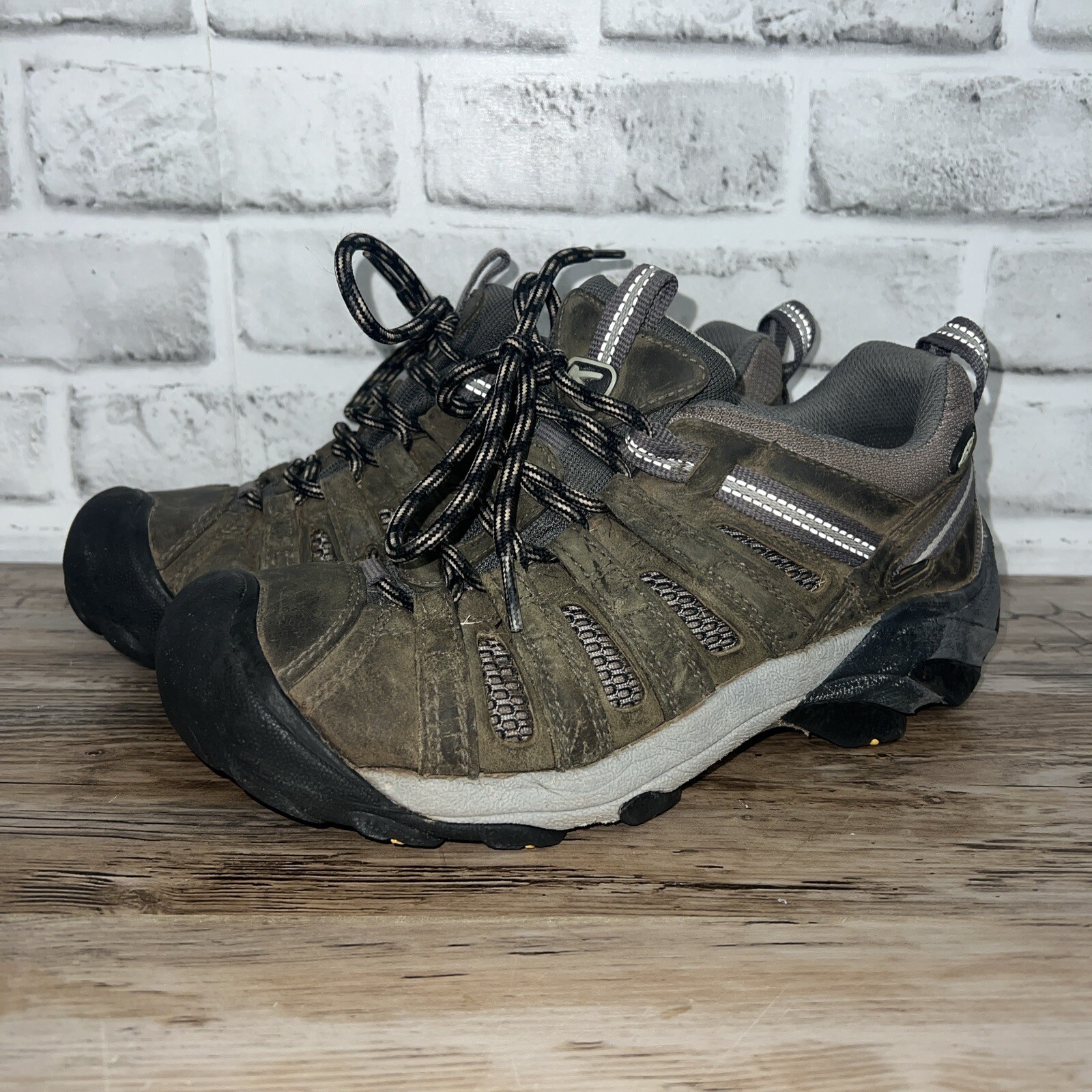 Scarpe da trekking Keen marroni stringate da donna taglia 8 38 5