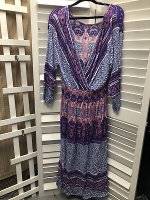 reversible maxi dresses Salmon Goddess Reversible Wrap Maxi Dress