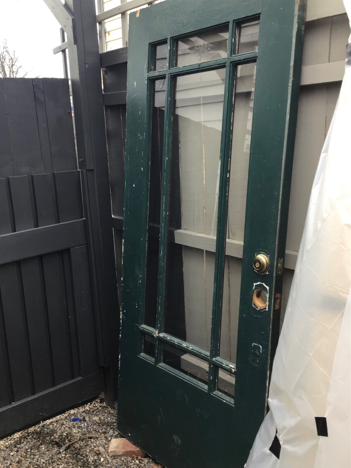 Antique Solid Wood Exterior Door eBay