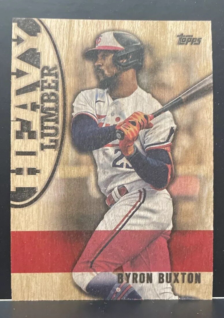 2024 Topps Series 1 - Byron Buxton SSP Heavy Lumber HL-14 - Twins PR/500