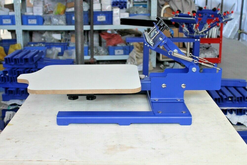 1 Color Screen Printing Equipment Frame Incline 30 degree